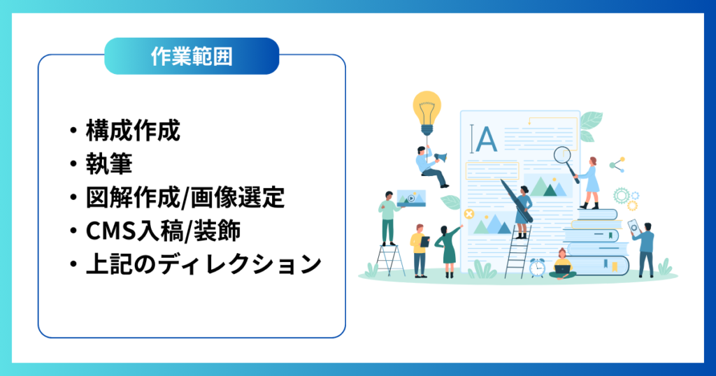 SEO記事ディレクション(作業範囲)